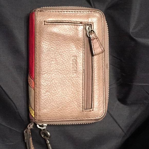 Fossil Small Multicolor Stripe Wristlet Wallet - Picture 4 of 6